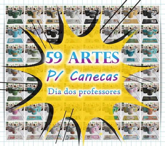 Arquivo digital kit 59 artes para caneca Dia dos Professores