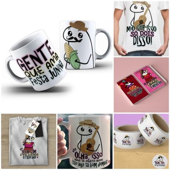 Arquivo digital Flork Meme Bento Junino São João Caipira