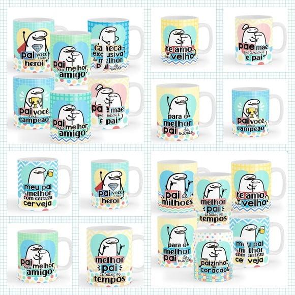 Arquivo Digital Kit 12 Artes Para Canecas Dia Dos Pais Flork