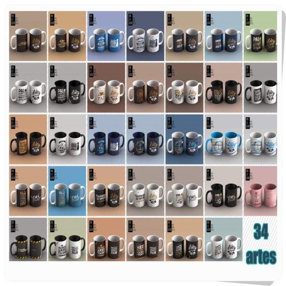 Arquivo digital kit artes p/ canecas e camisa Dia dos Pais