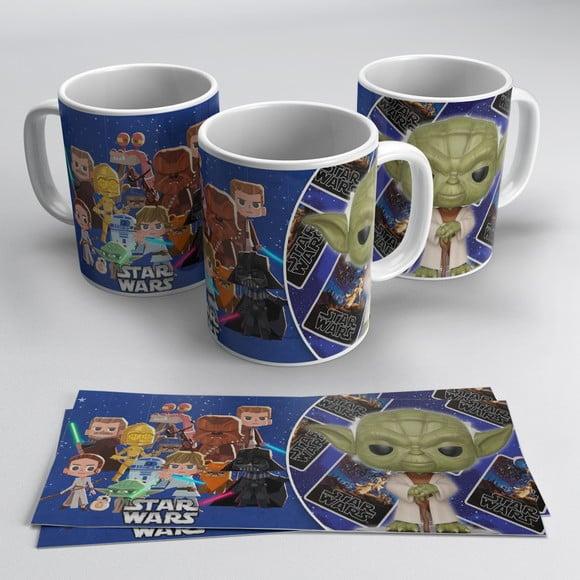 Arquivo digital kit artes para canecas Star Wars