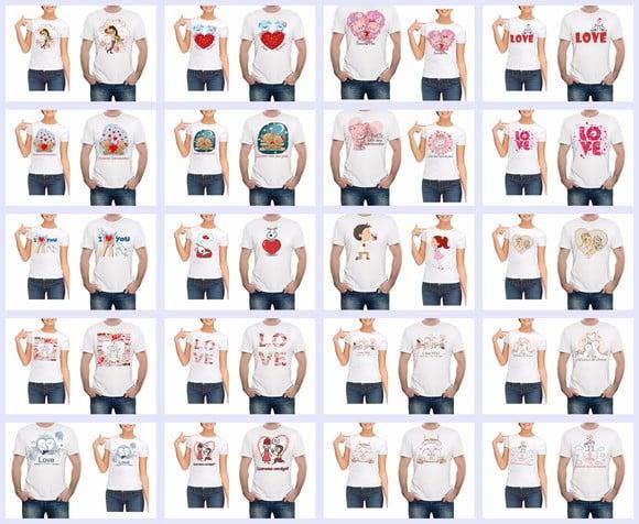 Estampas para camisetas Tema Dia dos Namorados CDR/PNG