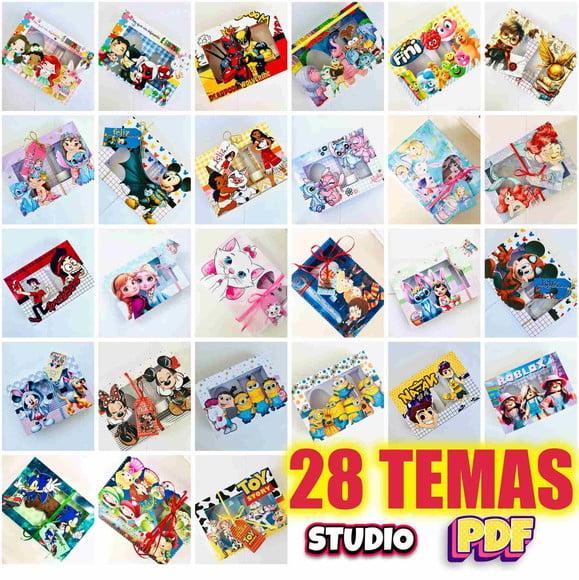 Arquivo de Corte Combo Caixa Mini Confeiteiro (28 Temas)