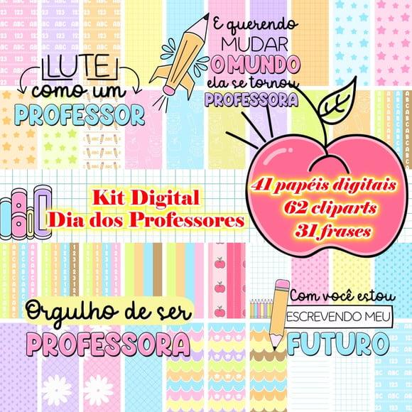 Kit Digital Dia Dos Professores (134 Elementos)