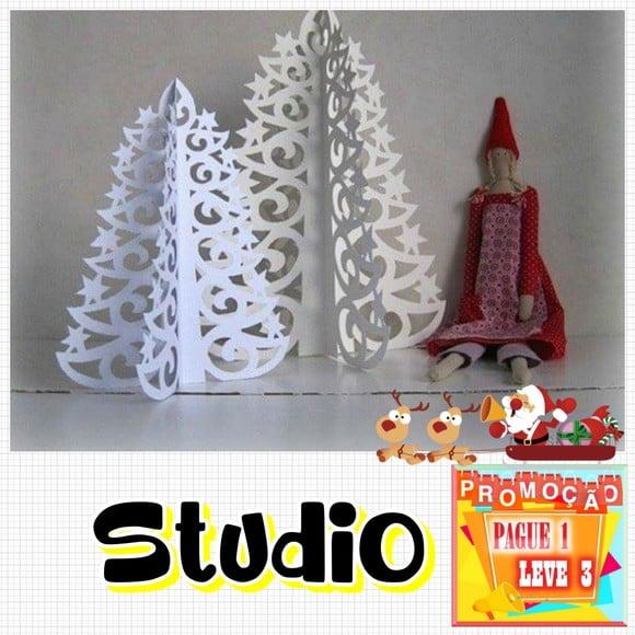 Arquivo de Corte de Arvore de Natal Rendada *studio*