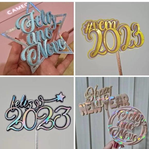 Arquivo de Corte Kit de Topos Feliz Ano Novo Studio Svg pdf