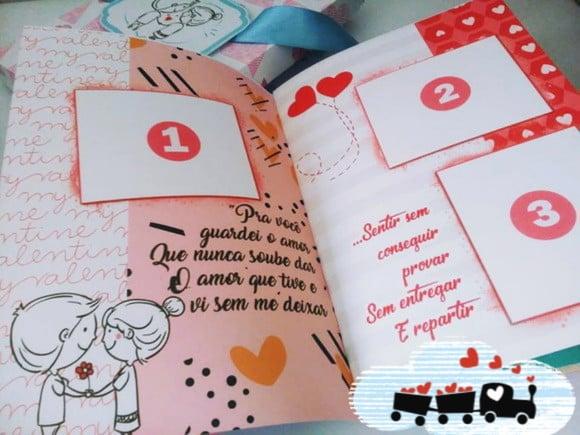 Arquivo Álbum de fotos e Figurinhas Dia dos Namorados