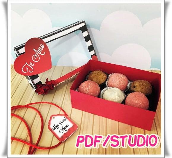 Arquivo Caixa 6 doces - Dia dos namorados **Studio/PDF