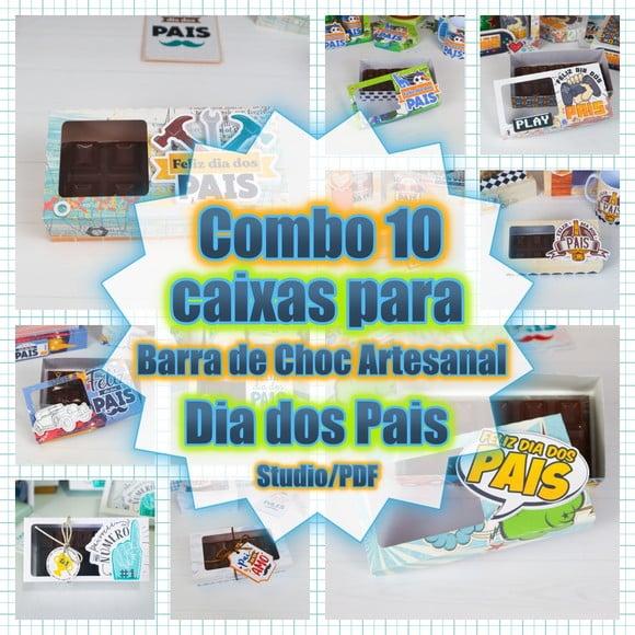 Arquivo caixa Barra de Chocolate Artesanal - Dia dos Pais