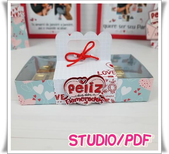 Arquivo caixa Barra de Chocolate Artesanal Dia dos namorados