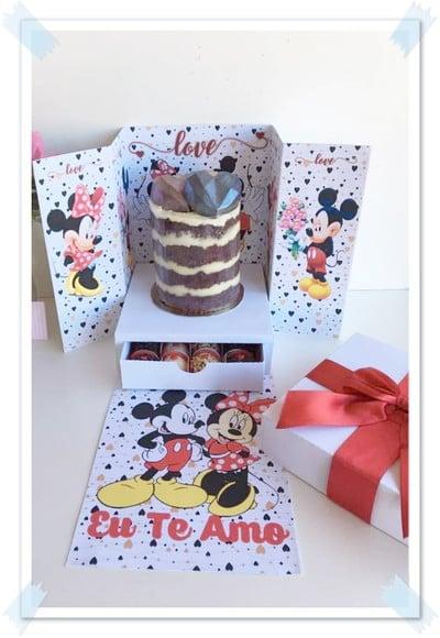 Arquivo Caixa Cenário - Minnie e Mickey **Studio