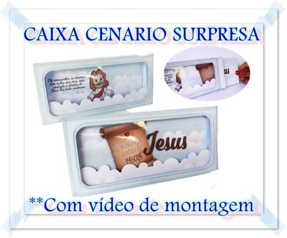 Arquivo Caixa cenário Páscoa *PAGUE 1 e LEVE 3 ***DXF/PNG