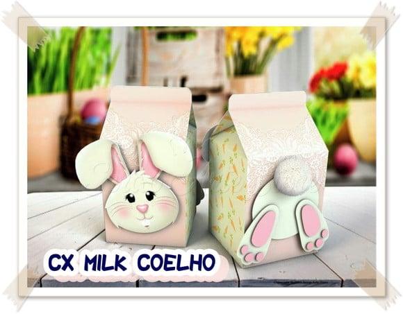 Arquivo Caixa Milk Coelho *PAGUE 1 e LEVE 3 Studio /PDF/PNG