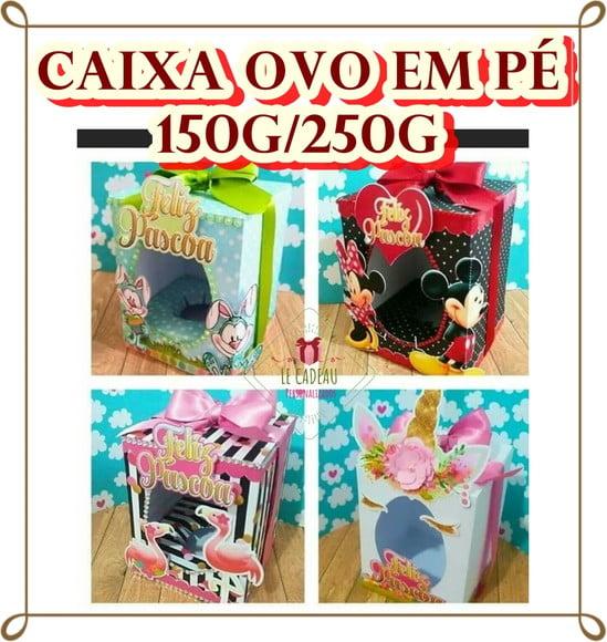 Arquivo caixa Ovo em pé 150g/250g *PAGUE 1 e LEVE 3 Studio