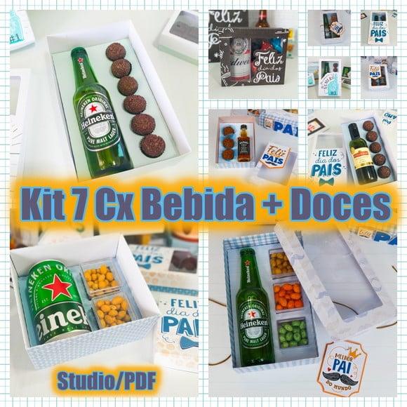 Arquivo Caixa para Cerveja e Doces -Dia dos Pais *Studio/PDF