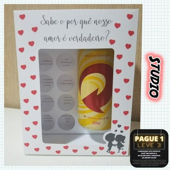 Arquivo Caixa para Cerveja e doces-Dia dos namorados *Studio