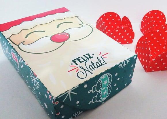 Arquivo Caixa para doces sem cola Natal *Studio/PNG*