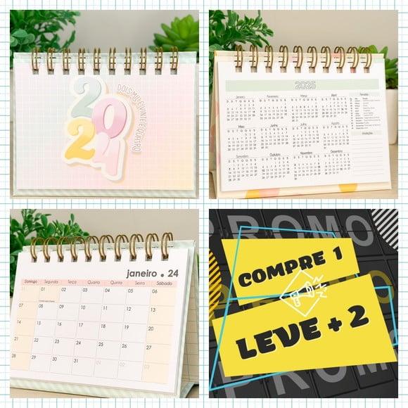 Arquivo Calendário de Mesa A6 2024 Horizontal Pdf/png