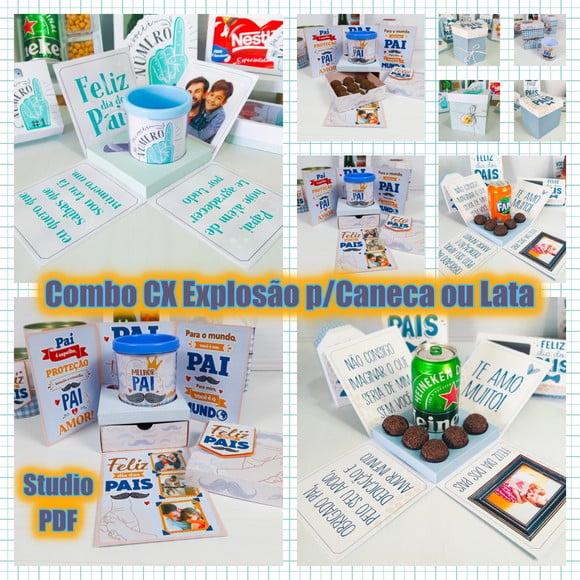 Arquivo Combo Caixa Explosão -Dia dos Pais *Studio/PDF