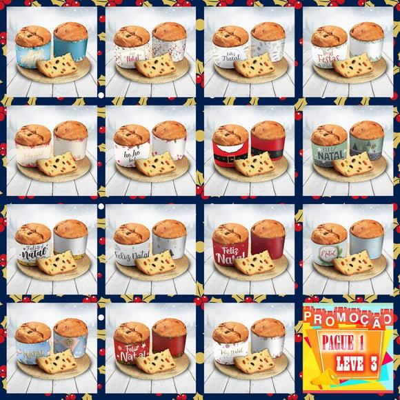 Arquivo de corte 15 Cintas Panetones Natal *Studio/PDF
