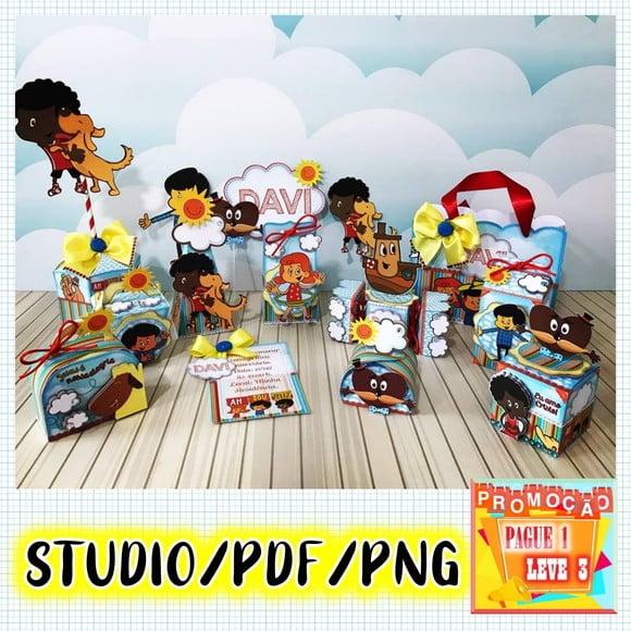 Arquivo De Corte 3 Palavrinhas Studio/pdf/png