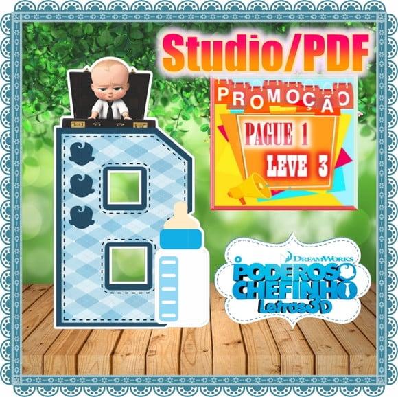 Arquivo de corte Alfabeto 3D -Poderoso Chefinho *Studio/PDF