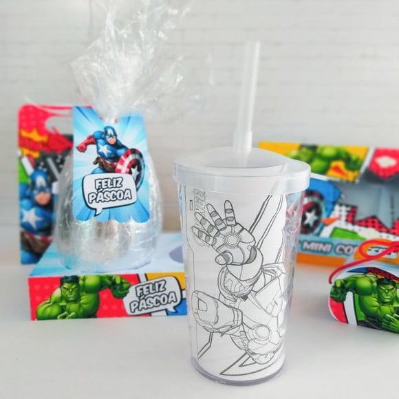 Arquivo de corte Base Ovo e Copo Páscoa Vingadores StudioPDF