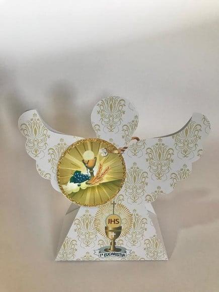 Arquivo de corte Batizado Branco com Dourado Studio