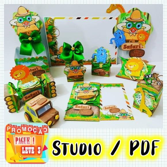 Arquivo de corte Bita Safari Studio/PDF