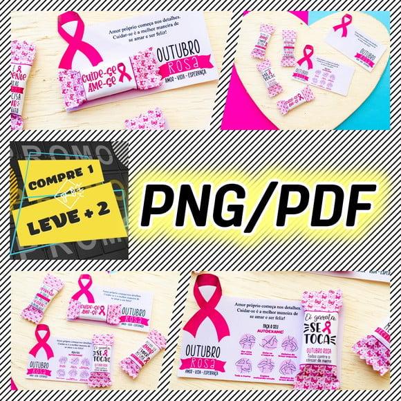 Arquivo De Corte Brindes Outubro Rosa */pdf/png