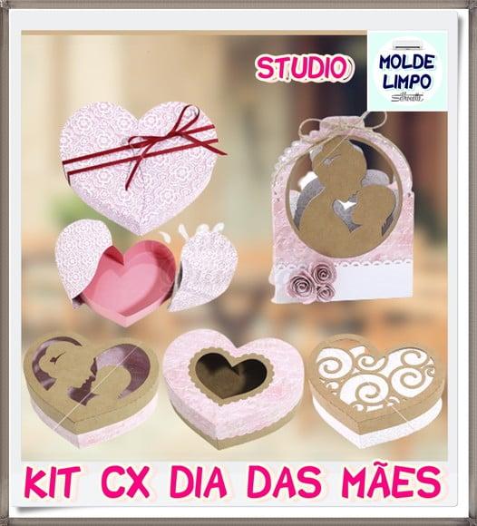 Arquivo de corte Caixa - Dia das Mães Studio