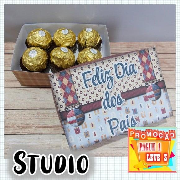 Arquivo De Corte Caixa 6 Doces Dia Dos Pais *studio*