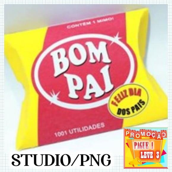 Arquivo De Corte Caixa Almofada Bombril Bom Pai *studio/png