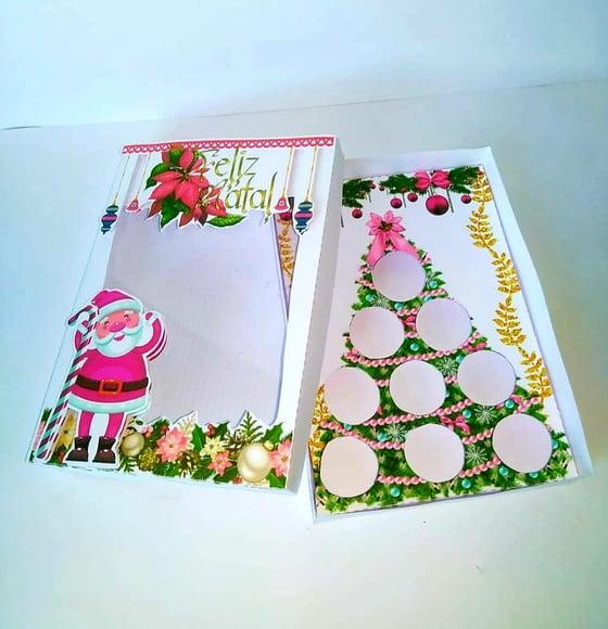 Arquivo de Corte Caixa Árvore de Natal para 9 e 15 Doces