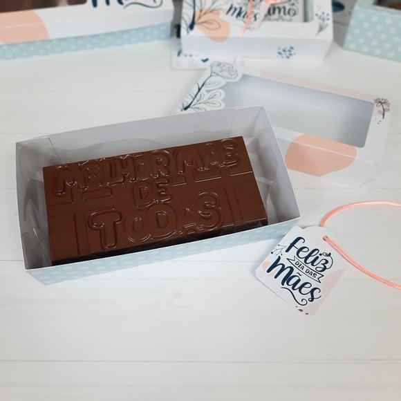 Arquivo de corte Caixa barra de Chocolate - Dia das Mães