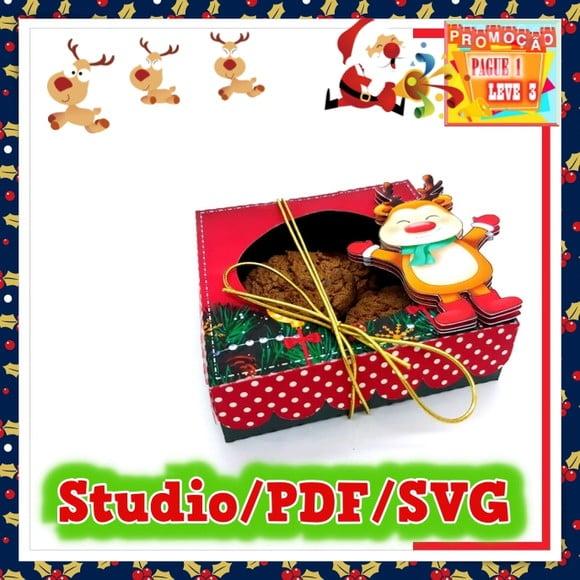 Arquivo de corte caixa Biscoito Natal