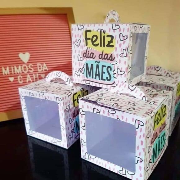 Arquivo de corte Caixa Bolo no Pote - Dia das Mãe Studio