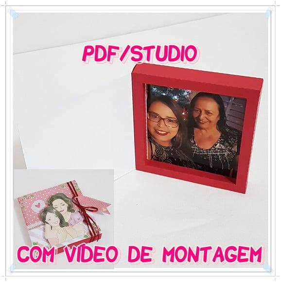 Arquivo de corte Caixa cartão - Dia das Mães Studio/PDF