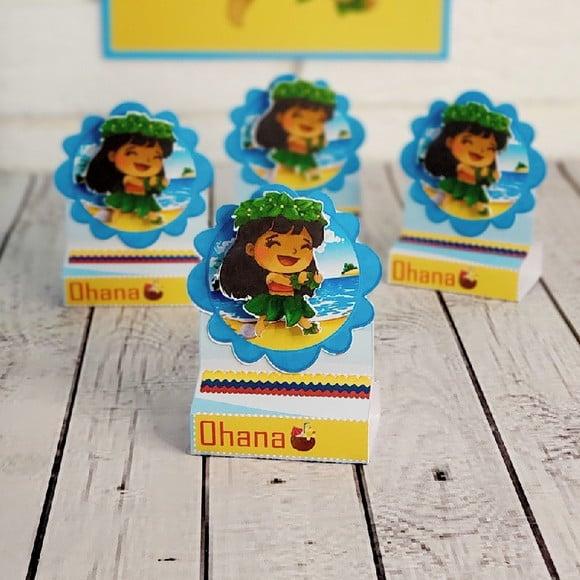 Arquivo de corte Caixa Cenário - Lilo e Stitch *STUDIO/PDF