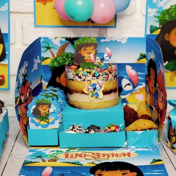 Arquivo de corte Caixa Cenário - Lilo e Stitch *STUDIO/PDF