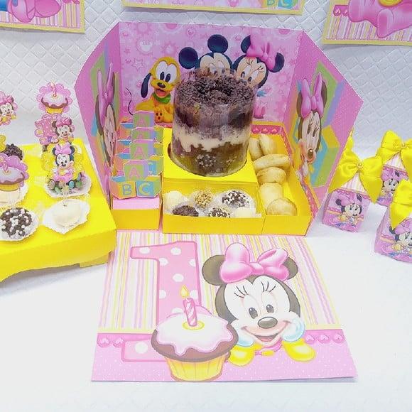 Arquivo de corte Caixa Cenário - Minnie *STUDIO/PDF