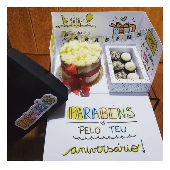 Arquivo de corte Caixa Cenário - Parabéns *STUDIO