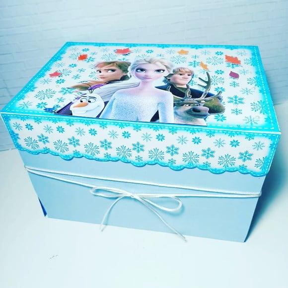 Arquivo de corte caixa cenário Frozen *Studio/PDF