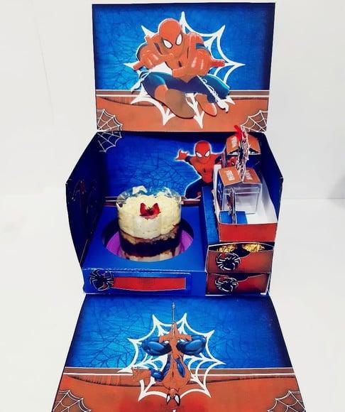 Arquivo de corte Caixa cenário Homem Aranha *Studio/PDF