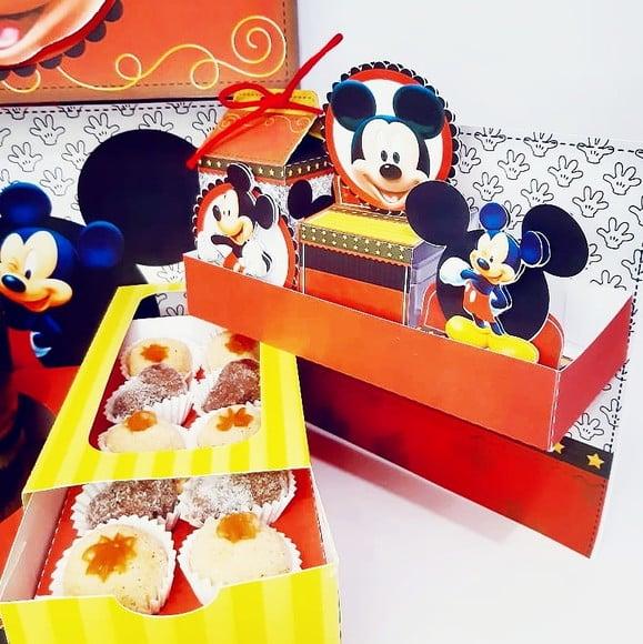 Arquivo de corte Caixa Cenário Mickey *Studio/PDF