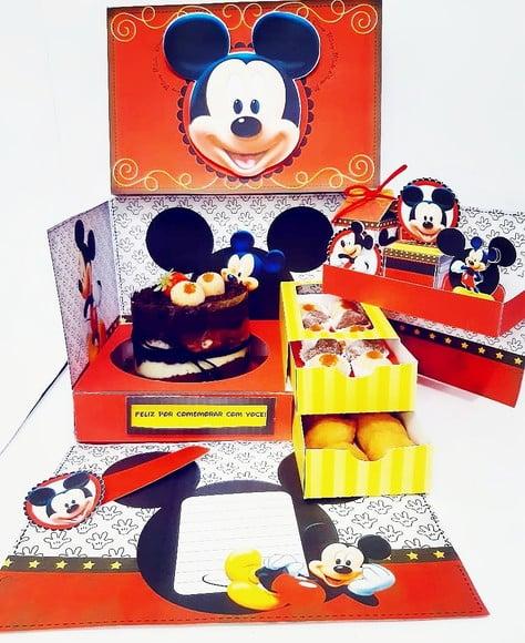 Arquivo de corte Caixa Cenário Mickey *Studio/PDF