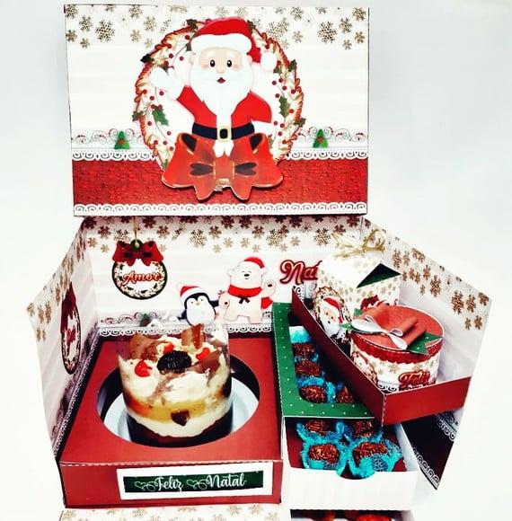 Arquivo de corte Caixa cenário Natal *Studio/PDF
