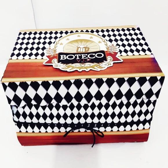 Arquivo de corte Caixa cenário Parabéns Boteco *Studio/PDF