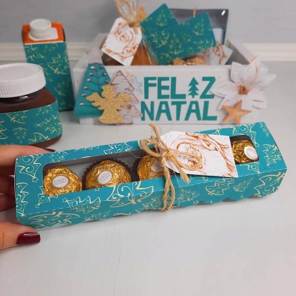 Arquivo de corte caixa Cesta Natalina *Studio/PDF*