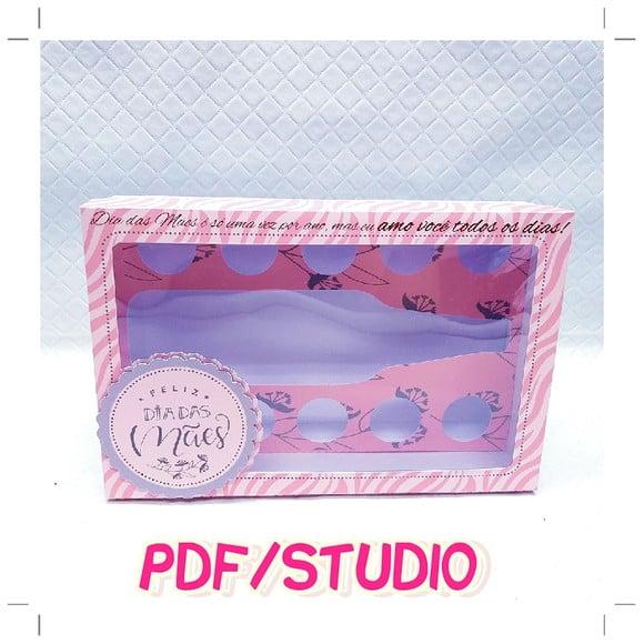 Arquivo de corte Caixa Dia das Mães Studio/PDF